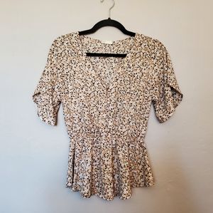 Donating end of December. Make an offer! Button down flutter sleeve blouse